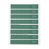 金ゴールドの雪、クリスマス ラップアラウンドラベル (シート)