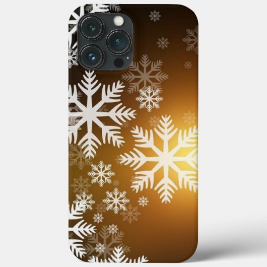 金ゴールドの雪 Case-Mate iPhoneケース (裏面)