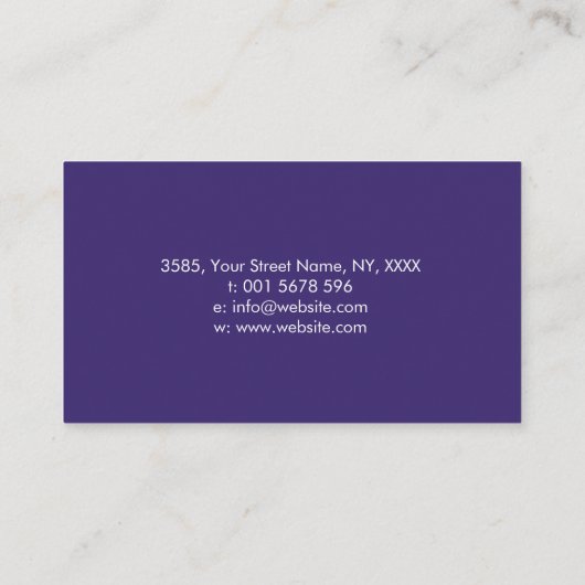 金ゴールドの霊気の治療の記号 名刺 (裏面)