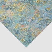 金ゴールドの青の抽象芸術 薄葉紙 (詳細)