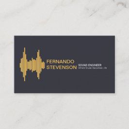 金ゴールドの音波のスタイリッシュな一流の設定 名刺