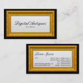 金ゴールドの額縁 名刺 (正面/裏面)