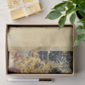 金ゴールドの飾りと紫の花 薄葉紙 (ギフト)