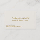 金ゴールドの騎手パターンが付いている英国国旗のイギリスの旗 名刺 (裏面)