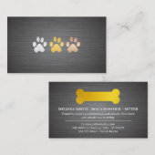 金ゴールドの骨 名刺 (正面/裏面)