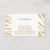 金ゴールドの高度なスタイルソリューションの名刺 名刺 (裏面)