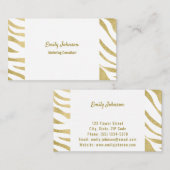 金ゴールドの高度なスタイルソリューションの名刺 名刺 (正面/裏面)