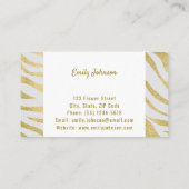 金ゴールドの高度なスタイルソリューションの名刺 名刺 (裏面)