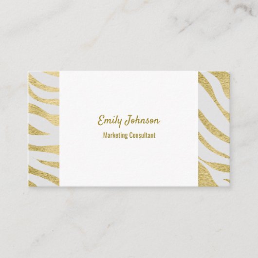 金ゴールドの高度なスタイルソリューションの名刺 名刺 (正面)