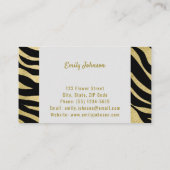 金ゴールドの高度なスタイルソリューションの名刺 名刺 (裏面)