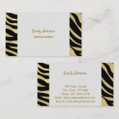 金ゴールドの高度なスタイルソリューションの名刺 名刺 (正面/裏面)