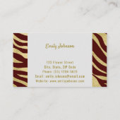 金ゴールドの高度なスタイルソリューションの名刺 名刺 (裏面)