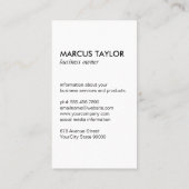 金ゴールドの高級食料品 名刺 (裏面)