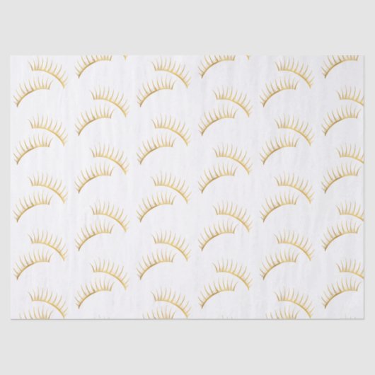 金ゴールドの魅力のまつげ 薄葉紙 (正面)