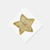 金ゴールドの魅力の星 スタンダードカクテルナプキン (角)