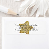 金ゴールドの魅力の星 ラベル (インサイチュ)