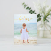 金ゴールドの魅力は休日の写真の郵便はがきを信じます シーズンポストカード (スタンド正面)