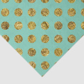 金ゴールドの魅力的で、真新しい点 薄葉紙 (詳細)