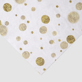 金ゴールドの魅力的な《写真》ぼけ味の紙吹雪の点 薄葉紙 (詳細)