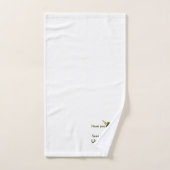 金ゴールドの魔法の童話ユニコーン バスタオルセット (ハンドタオル)