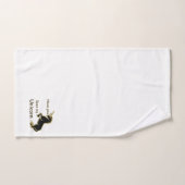 金ゴールドの魔法の童話ユニコーン バスタオルセット (ハンドタオル)