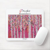 金ゴールドの鳥 マウスパッド (マウス)