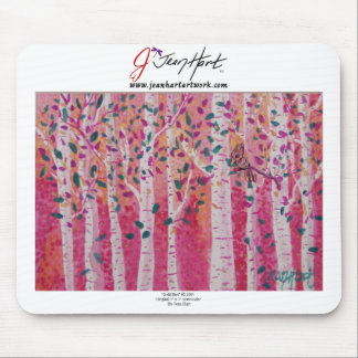 金ゴールドの鳥 マウスパッド