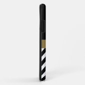 金ゴールドの黒いシェブロンのモノグラムのiPhone 5の箱 Case-Mate iPhoneケース (裏面/右)