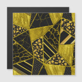 金ゴールドの黒い三角形のテクスチャの錯覚 (正面/裏面)