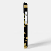金ゴールドの黒い円 Case-Mate iPhoneケース (裏面 / 左)