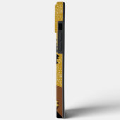 金ゴールドの黒い女性がトライバルネックレスで見上げる Case-Mate iPhoneケース (裏面 / 左)