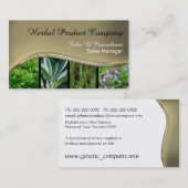 金ゴールドの黒い金属の効果の波 名刺 (正面/裏面)