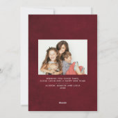 金ゴールドのBotanicalsの休日の挨拶 シーズンカード (裏面)