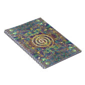 金ゴールドのChoku Reiの記号および霊気の教訓 ノートブック (右側)