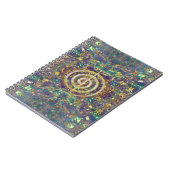 金ゴールドのChoku Reiの記号および霊気の教訓 ノートブック (左側)