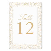 金ゴールドのDeco Seigaihaのテーブル数カード テーブルナンバー (裏面)