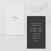 金ゴールドのEleganteの垂直 名刺 (正面/裏面)