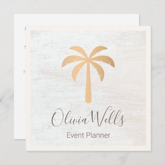 金ゴールドのPalm Treeギフト券 (正面/裏面)