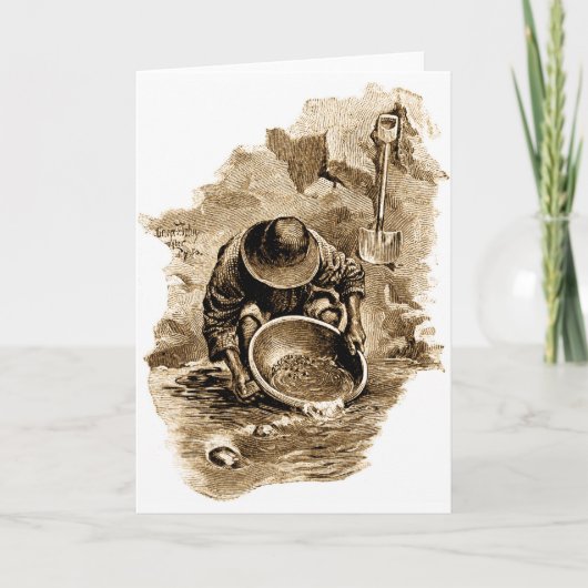 金ゴールドのpanner カード (正面)