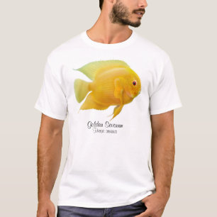 金ゴールドのSeverumのシクリッドのTシャツ Tシャツ