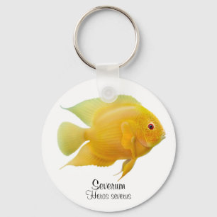 金ゴールドのSeverumのシクリッドKeychain キーホルダー