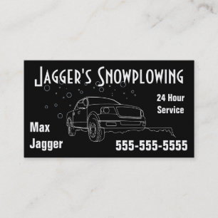 金ゴールドのSnowplowingの名刺 名刺