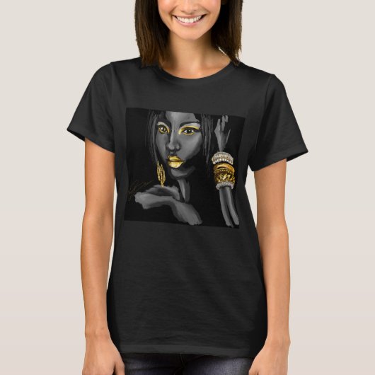 金ゴールドのTシャツのダッシュ Tシャツ (正面)