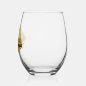 「金ゴールドのtouchを持った凶暴な魂」 ステムなしワイングラス (右)