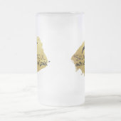 「金ゴールドのtouchを持った凶暴な魂」 フロストグラスビールジョッキ (中央)