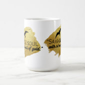 「金ゴールドのtouchを持った凶暴な魂」 モーフィングマグカップ (中央)