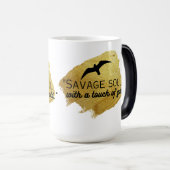 「金ゴールドのtouchを持った凶暴な魂」 モーフィングマグカップ (正面右)