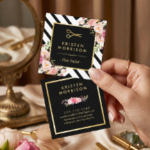 金ゴールドはさみ花美容師美しいサロン