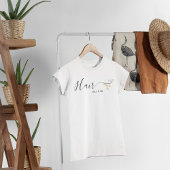 金ゴールドはさみ赤面ピンクヘアスタイリスト Tシャツ