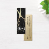 金ゴールドはさみ髪サロンヘアスタイリストアポイントメント (デスク)